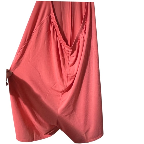 LuLaRoe Coral Shorts Romper with Ties and Open Back - Picture 3 of 6